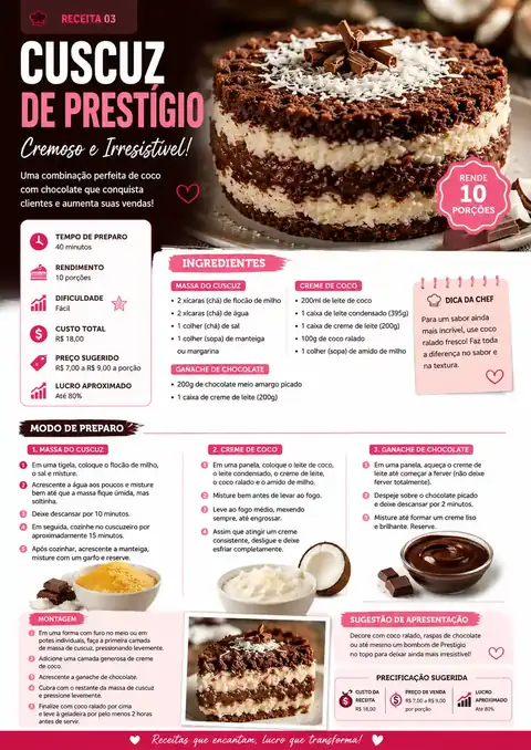 Cuscuz de Prestígio